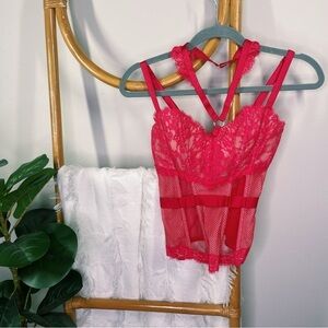 Victoria’s Secret Pink Bustier Bra Top sz 34C